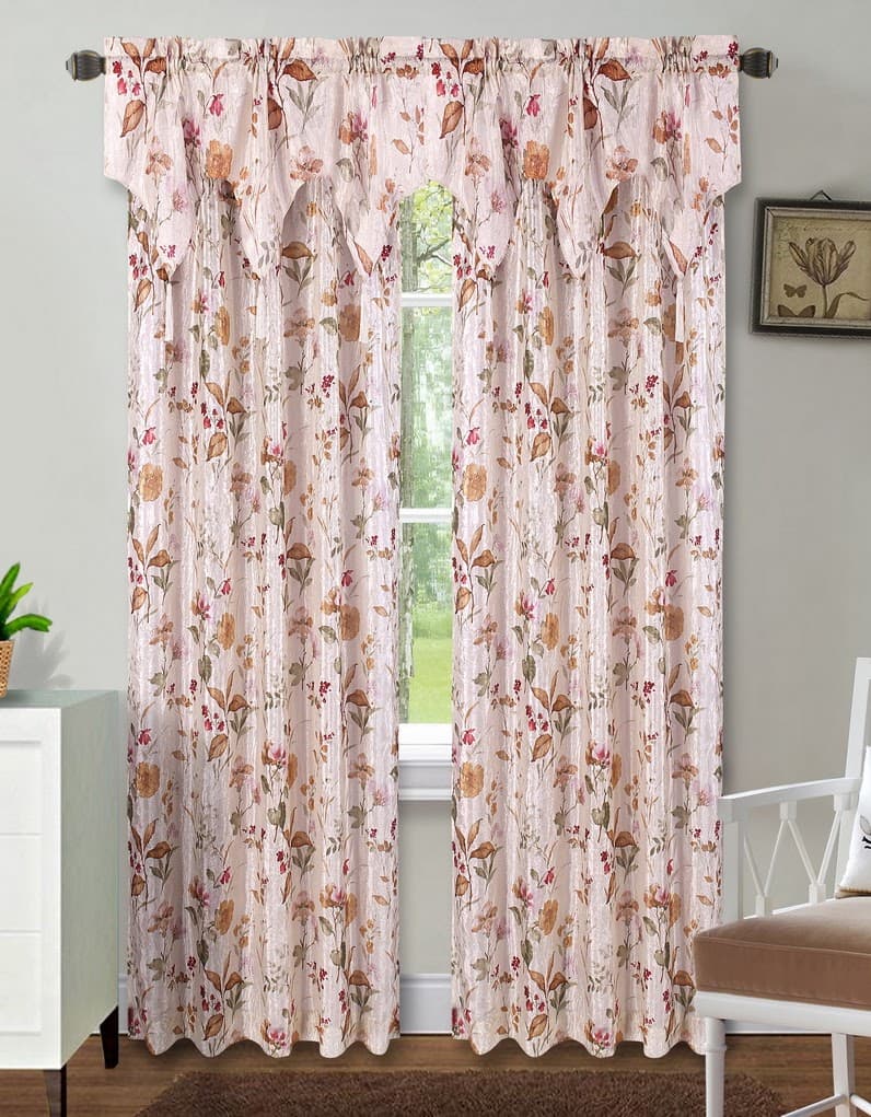 Fabric Printed Window Curtain - Chantelle - Standard