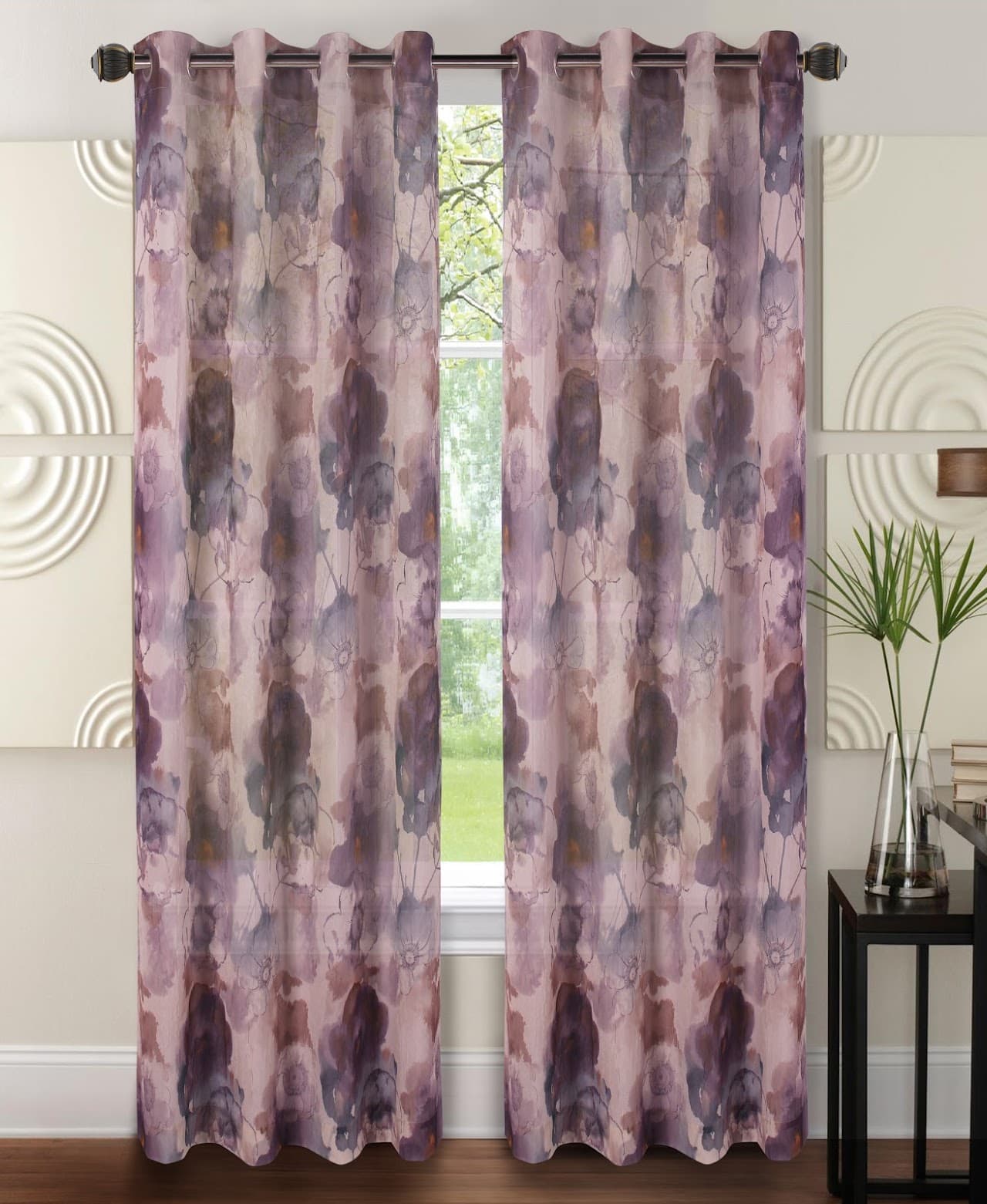Fabric Sheer Window Curtain - Andora - Standard