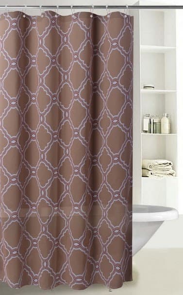 Fabric Printed HONEY CONE Shower Curtain - Taupe - Standard
