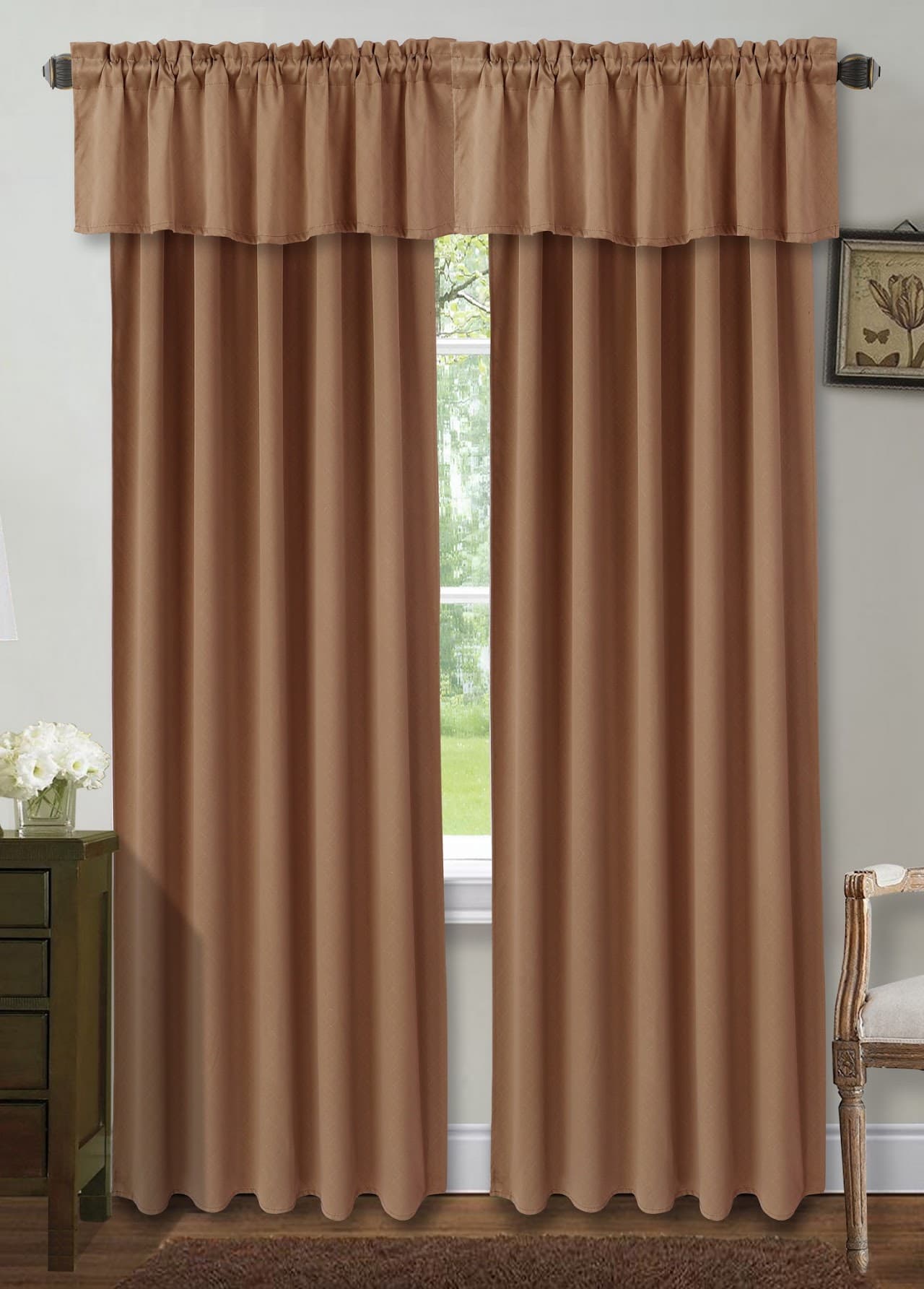 Fabric Jacquard Window Curtain - Embossed - Standard