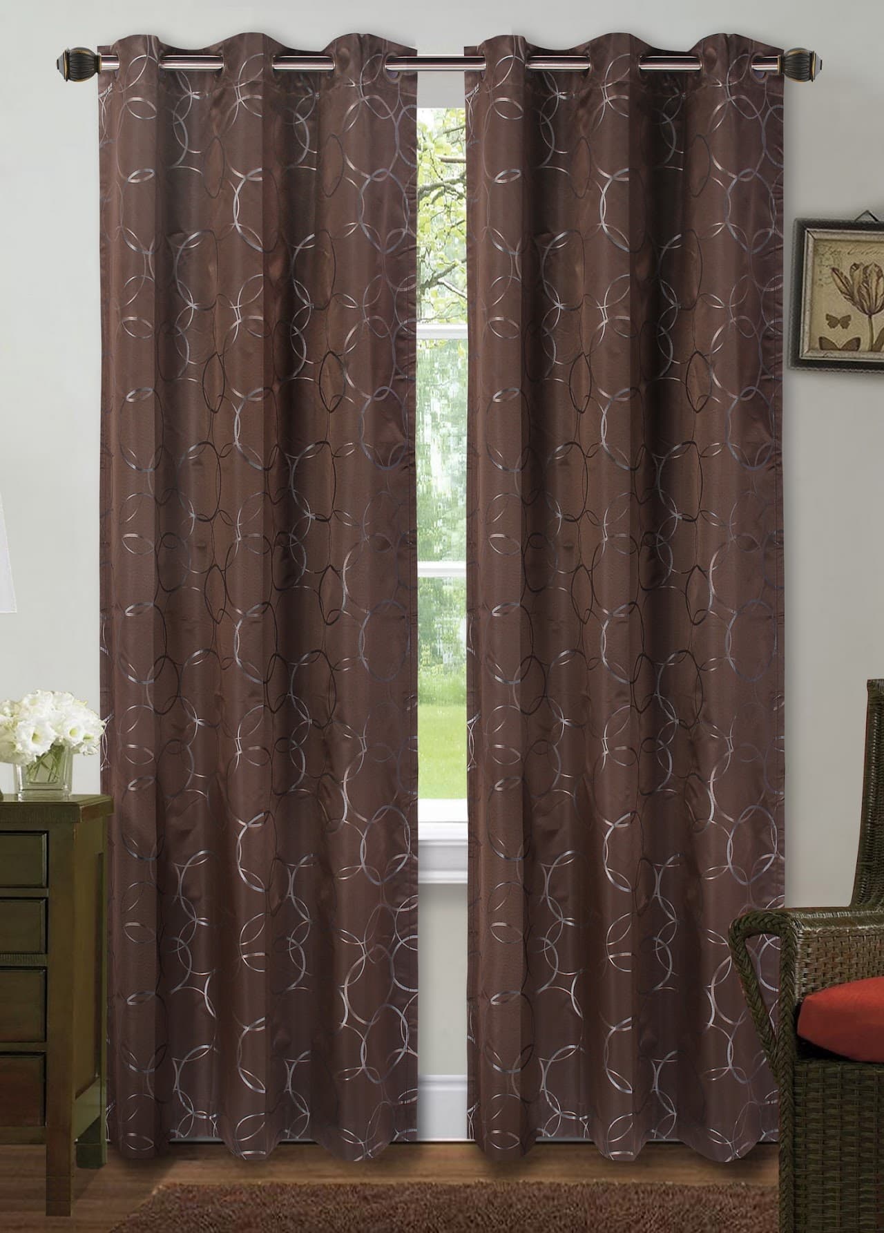 Fabric Jacquard Window Curtain - Meridian - Standard
