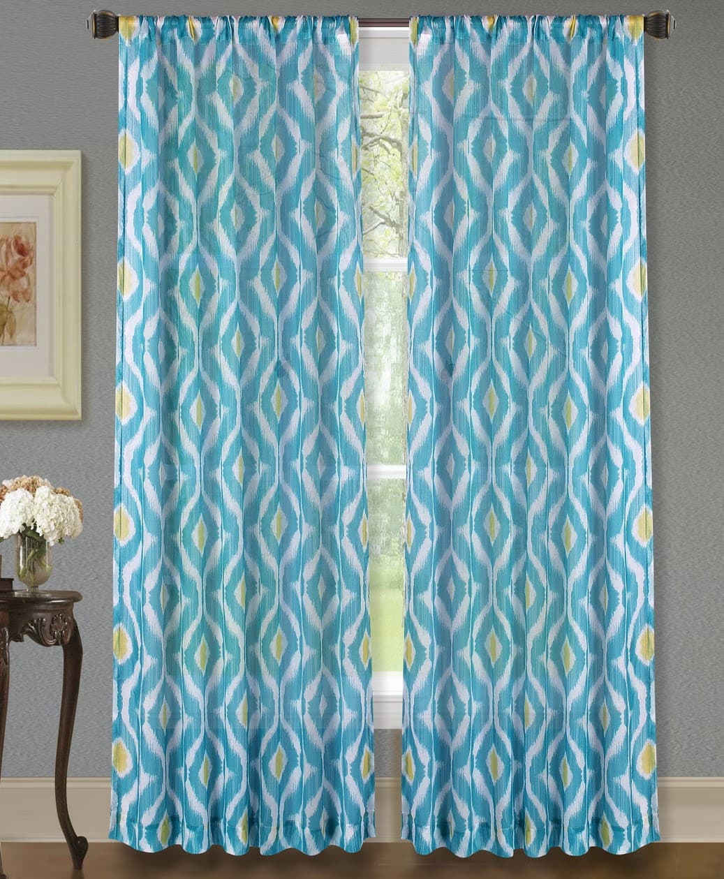 Fabric Sheer Window Curtain - Millenian - Standard