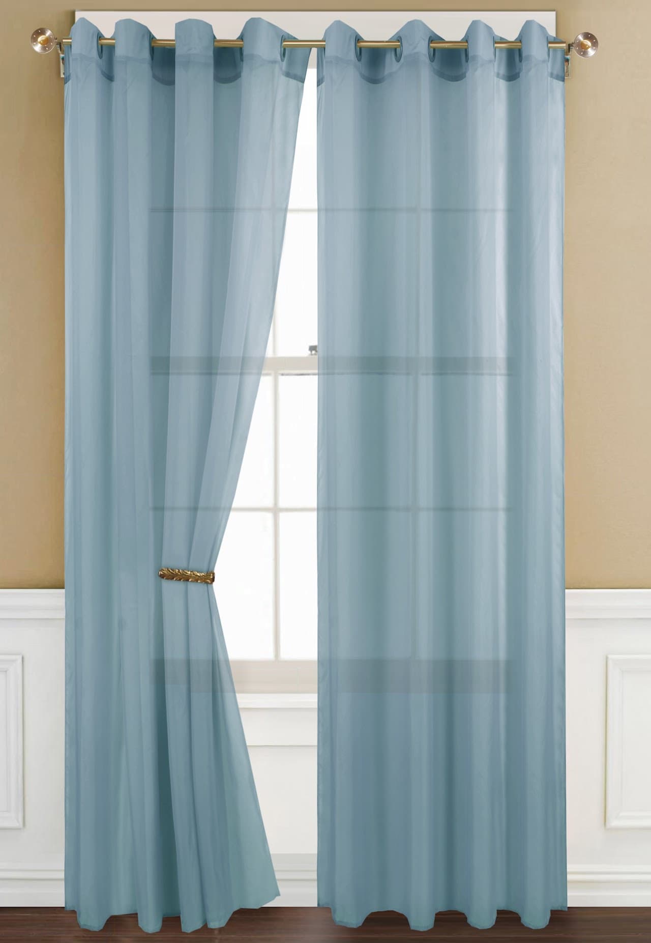 Fabric Sheer Window Curtain - Voile - Standard