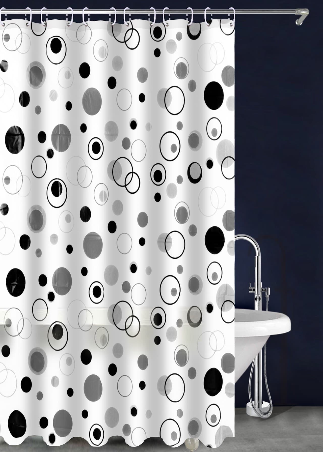 P.E.V.A Printed Shower Curtain - A302-2 - Standard